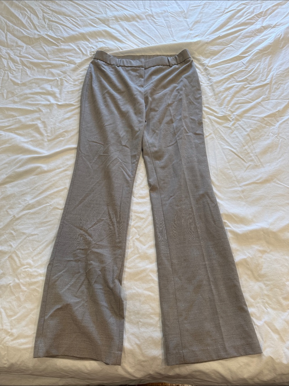 Light Gray Wide Leg Dress Pants
